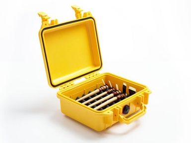 Tattooing tool case (Pelican 1200 photographic gear case with foam (Yellow)