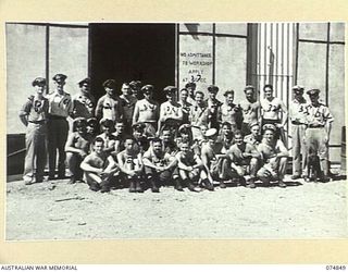 PORT MORESBY, PAPUA. 1944-07-28. PERSONNEL OF THE RAN BASE STORE, HMAS "BASILISK"