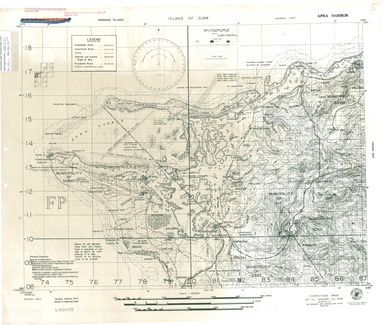 Island of Guam: Apra Harbor - Special Air and Gunnery Target Map