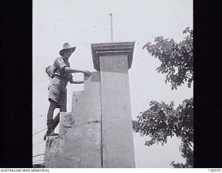 BAALBEK, SYRIA. C.1940-11. NX11478 CORPORAL SYDNEY PETER CAMPBELL, 2/2ND BATTALION. CAMPBELL, IN A PARTY OF NINE, ESCAPED FROM GREECE AFTER THE ALLIED WITHDRAWAL. THEY EVENTUALLY RETURNED TO THEIR ..