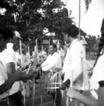 Tafahi sōkē performed on arrival by boat at Falehau.