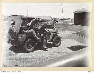 CAPE WOM, WEWAK AREA, NEW GUINEA. 1945-09-14. FOLLOWING HIS FORMAL SURRENDER TO MAJOR GENERAL H.C.H. ROBERTSON, GENERAL OFFICER COMMANDING 6 DIVISION ON 13 SEPTEMBER, LIEUTENANT GENERAL H. ADACHI, ..