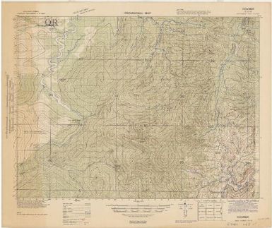 Provisional map, northeast New Guinea: Roamer (Sheet Roamer)