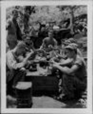 Marines Pause For Picnic