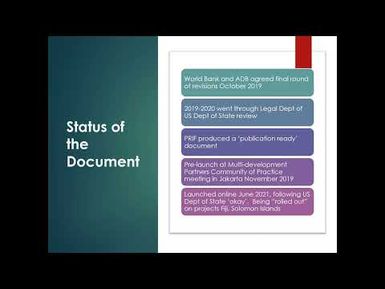 PLP ESS Module 17: Introduction to the Pacific Regional Infrastructure Facility’s [PRIF's]