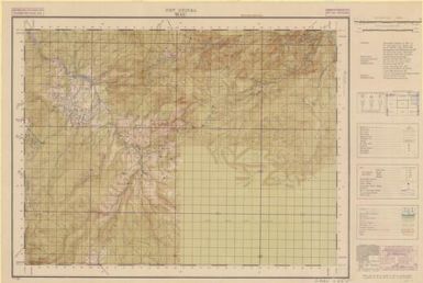 Wau / compilation, surveyed in June 1943 by 8 Aust. Field Survey Sec. AIF, revised and compiled in Jan. 1944 by 3 Aust. Field Survey Coy. AIF from air photographs and intelligence reports ; drawing, 3 Aust. Field Survey Coy. AIF. ; reproduction, 2/1 Aust. Army Topo. Survey Coy