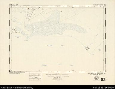 Papua New Guinea, Domara SE, Survey Index 53, 1:50 000, 1972