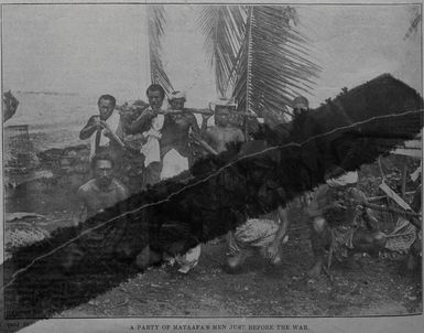 A party of Mataafa's men just before the war