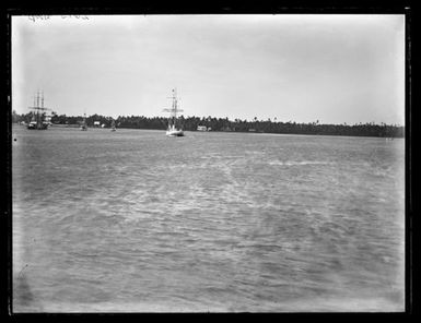 [Apia from Harbour (wreck of "Solide")]