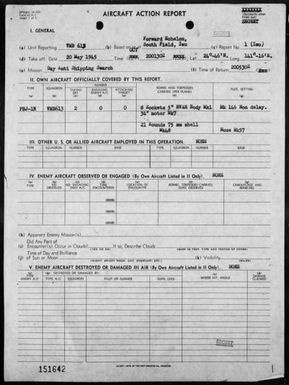 VMB-613 - ACA Reports Nos 1-4 & 35-43 - Patrol operations in the Bonin Islands and air operations against the Marshall Islands, 5/20/45 - 6/6/45