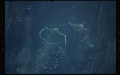 STS055-18-025 - STS-055 - Cloudy Individual Views of the Marshall Island Archipelago, Pacific Ocean