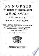 Synopsis stirpium indigenarum Aragoniae