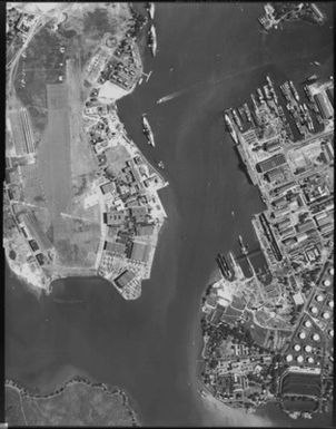 Aerial Photograph of Pearl Harbor, Hawaii