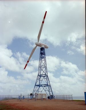 WIND TURBINE SITE DEDICATION AT KAHUKU OAHU HAWAII