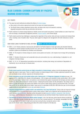 Blue Carbon: Carbon capture by Pacific marine ecosystems