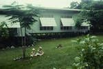 Louvre shaded windows on a European home in Rabaul, 1964