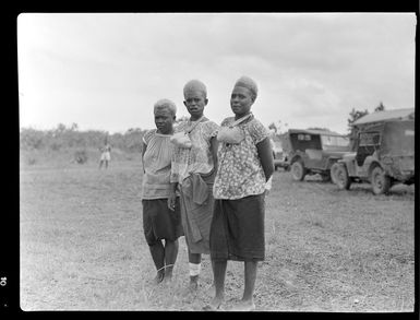 New Ireland locals at Kaveing airfield, Papua New Guinea