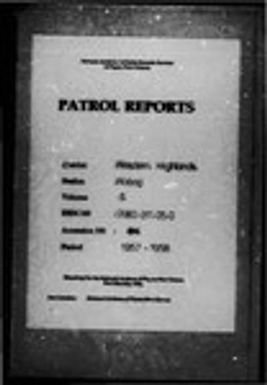 Patrol Reports. Western Highlands District, Wabag, 1957 - 1958