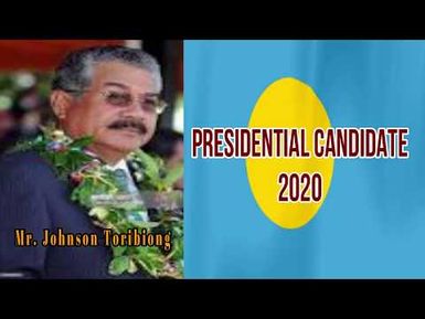 Candidate Johnson Toribiong for President 2020 (02/27/2020)