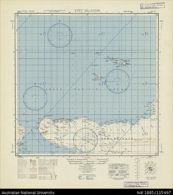 Papua New Guinea, Vitu Islands, Series: AMS T401, Sheet SB 55-3, 1942, 1:500 000