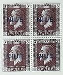 Stamps: New Zealand - Niue Three Pence