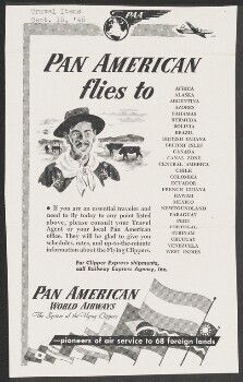 Pan American flies to