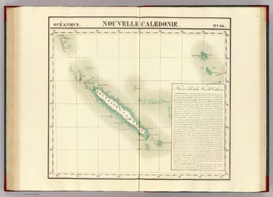 Nouvelle Caledonie. Oceanique no. 46. (Dresse par Ph. Vandermaelen, lithographie par H. Ode. Sixieme partie. - Oceanique. Bruxelles. 1827)