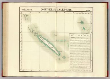 Nouvelle Caledonie. Oceanique no. 46. (Dresse par Ph. Vandermaelen, lithographie par H. Ode. Sixieme partie. - Oceanique. Bruxelles. 1827)