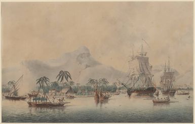 Captain Cook at Tahiti, 1772