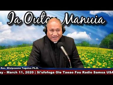 Ia Outou Manuia with Rev. Misi Tagaloa Ph.D. #MarketCrisis #MeToo #Coronavirus