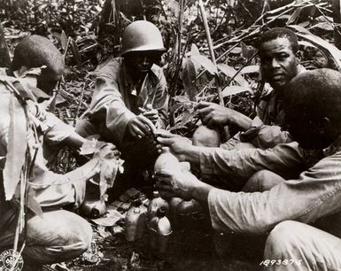 Members of the 93rd Infantry Division Purify Drinking Water