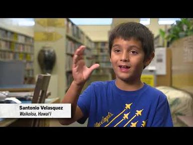 Waimea Hawaiʻi: Santonio shares his love of reading | PBS HAWAIʻI: GET CAUGHT READING