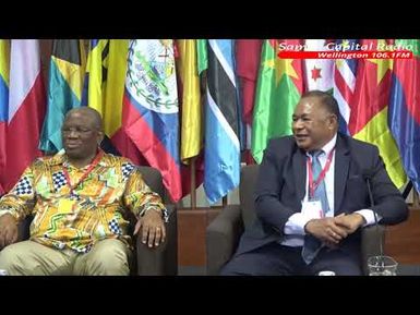 Press Conference with Members of the OACPS-EU & Sāmoa PM Hon. Fiame Naomi Matāafa (14 NOV 2023)
