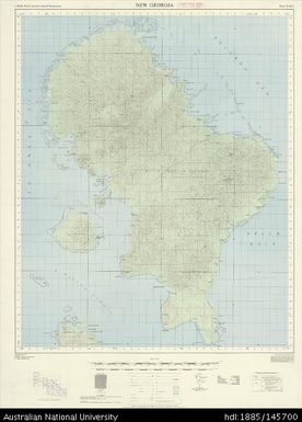 Solomon Islands, British Solomon Islands Protectorate, New Georgia, Series: X711, Sheet 7-156-11, 1967, 1:50 000