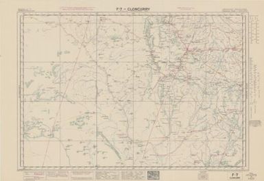 Australian aeronautical map: Cloncurry (Sheet F7)