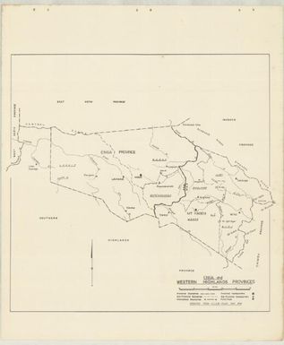 P.N.G. sub-provincial boundaries (Sheet Enga and Western Highlands province)