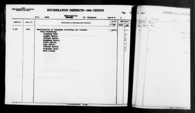 1940 Census Enumeration District Descriptions - Guam - Sinajana County - ED 10-1