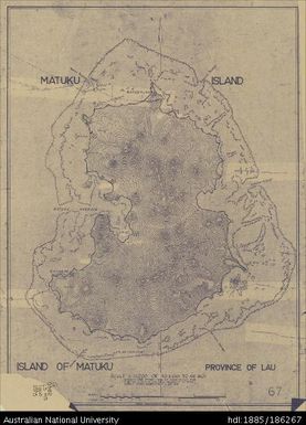 Fiji, Lau Province, Island of Matuku, Topographic, 1873, 1:24 000