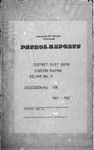 Patrol Reports. East Sepik District, Maprik, 1961 - 1962