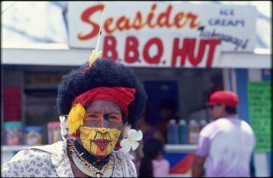 Performer from Papua New Guinea, Sixth Festival of Pacific Arts