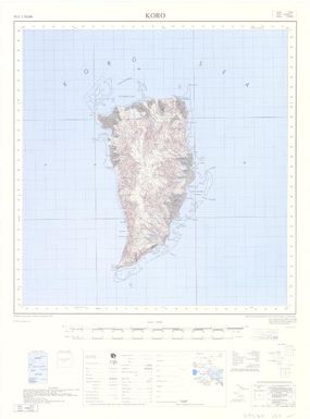 Fiji 1:50,000: Koro (Sheet Lomaiviti 1)