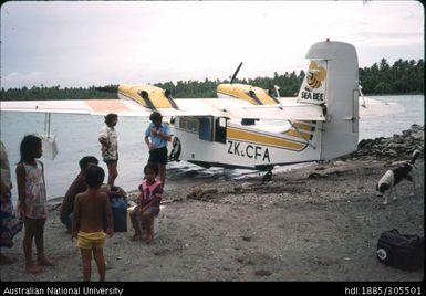 Seaplane at Vaitupu Lagoon, Tuvalu