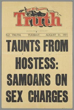 "Taunts from hostess: Samoans on sex charges"