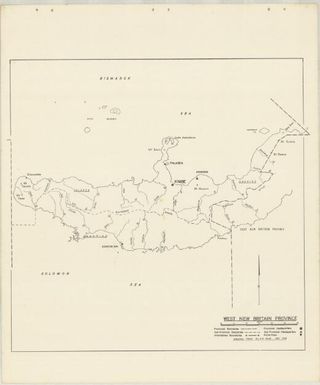 P.N.G. sub-provincial boundaries (Sheet West New Britain province)