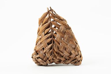 Coconut leaf basket made from end of frond