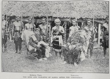 The King and Vice-King of Samoa after the Coronation