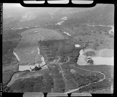 Gold dredge, Bulolo Valley, Papua New Guinea