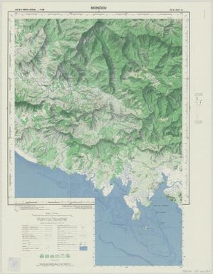 Carte de la Nouvelle Caledonie 150 000: Moindou