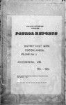 Patrol Reports. East Sepik District, Amboin, 1964 - 1965