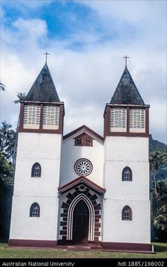 French Polynesia - Church of the Holy Family, Haapiti